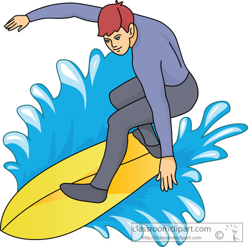 500x498 Surfing Clipart