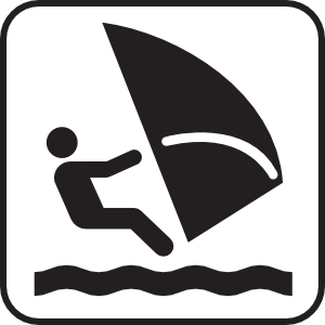 300x300 Wind Surfing Clip Art