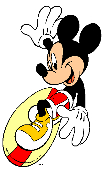 328x541 Cartoon Mickie Mouse Surfer Clipart