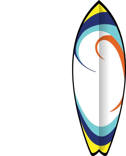 512x636 Cartoon Surfboard Clipart