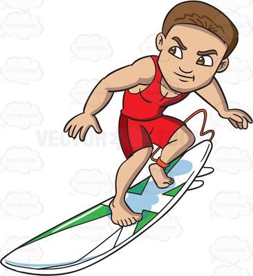 366x400 Surfboard Clipart