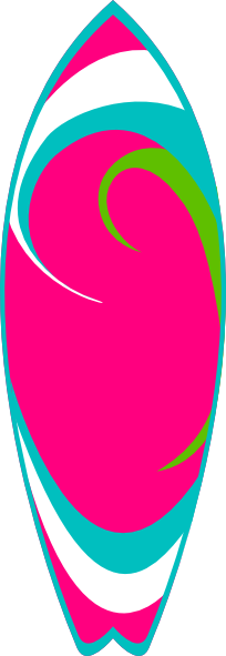 204x591 Surfboard Clipart Simple