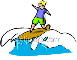 300x234 Person Surfing On A Wave Royalty Free Clipart Picture
