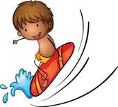 170x154 Surf Boy Clip Art