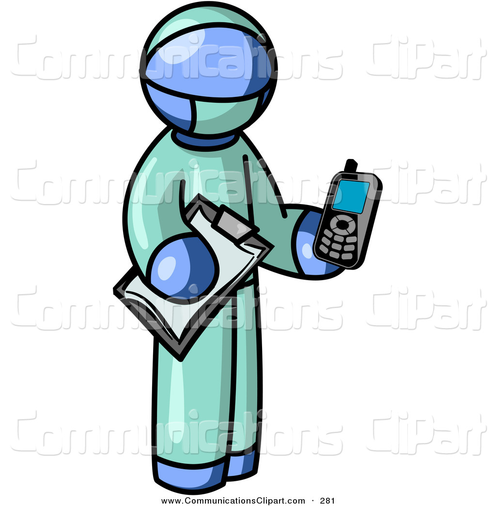 1024x1044 Communication Clipart Of Blue Surgeon Doctor Man Holding
