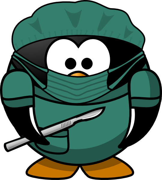 540x598 Penguin Surgeon Clip Art