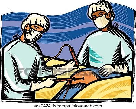450x360 Drawings Of Doctors Performing Knee Surgery Sca0424