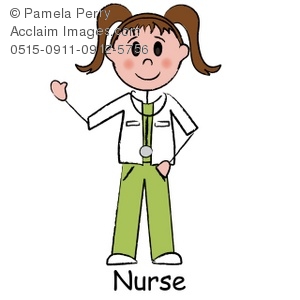 300x300 Art Illustration Of A Stick Figure Surgical Nurse