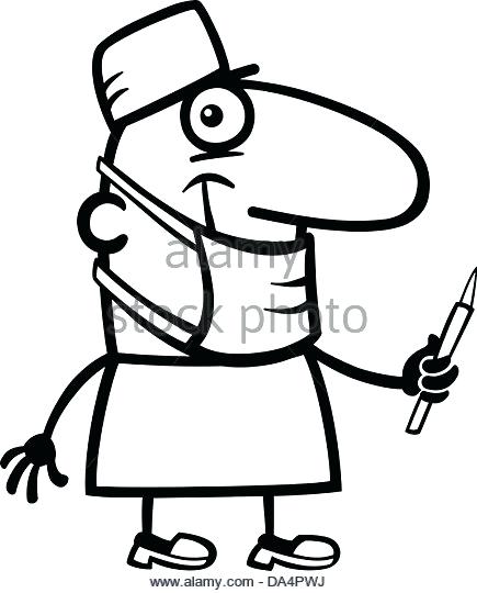 435x540 Surgery Clipart Face Marked Out For Cosmetic Surgery Icon Stock