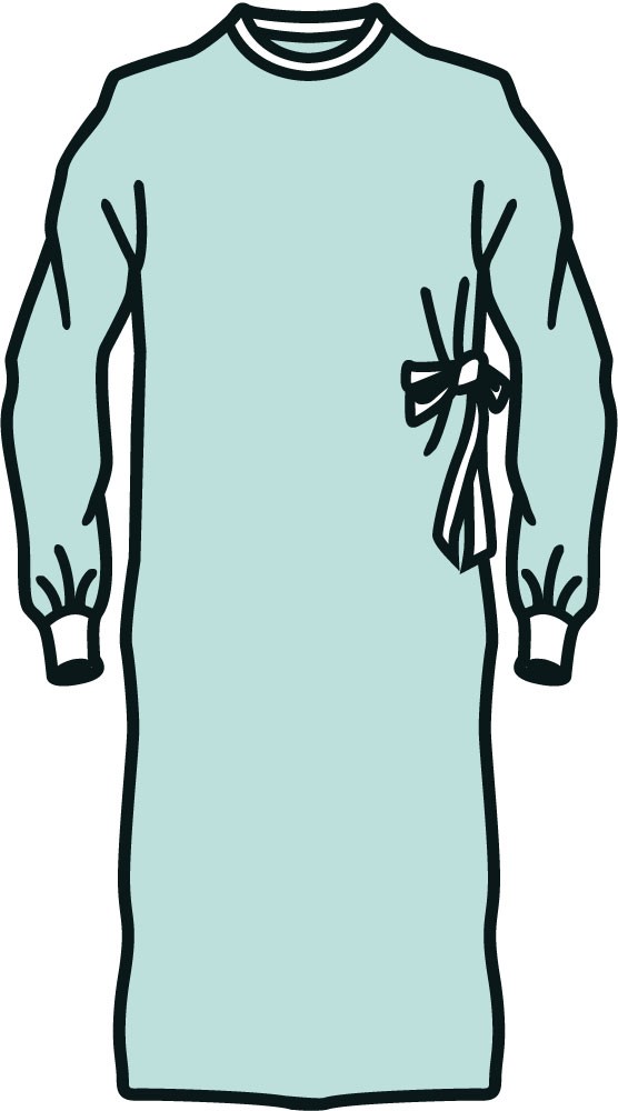 556x1000 Barrier Sterile Surgical Gown