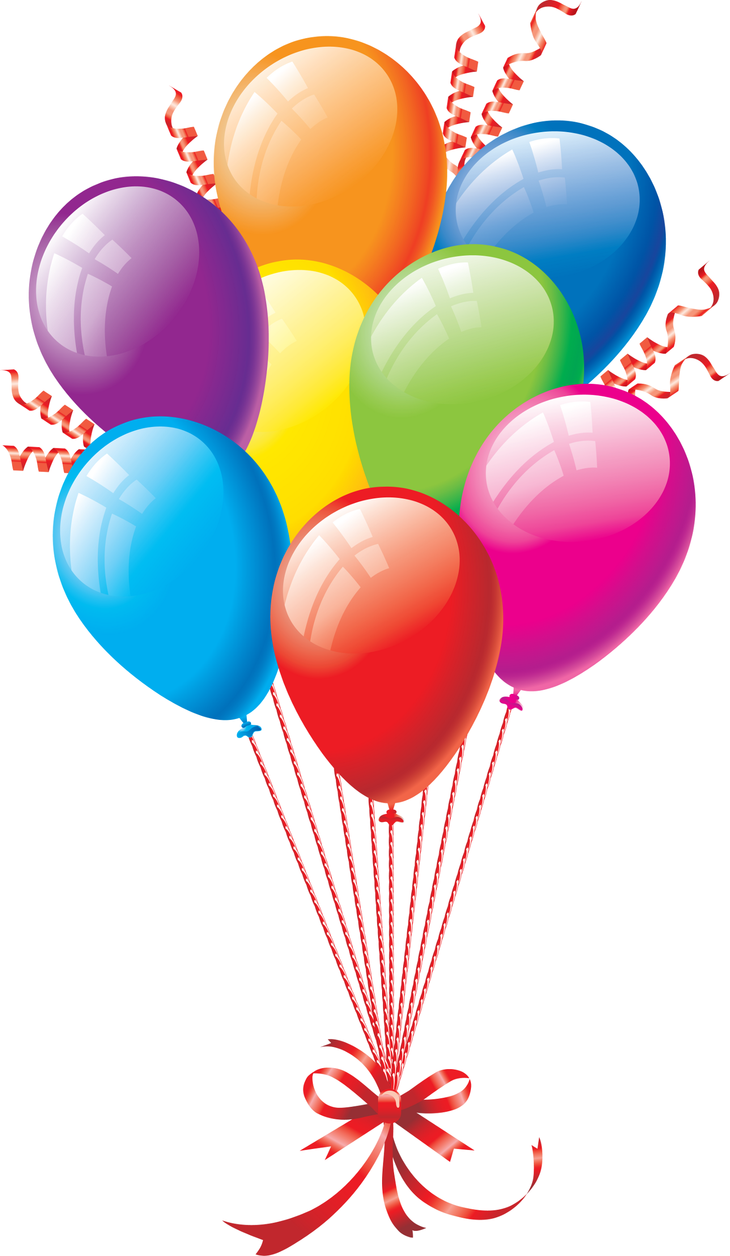 1454x2500 Surprise Birthday Balloons Clipart
