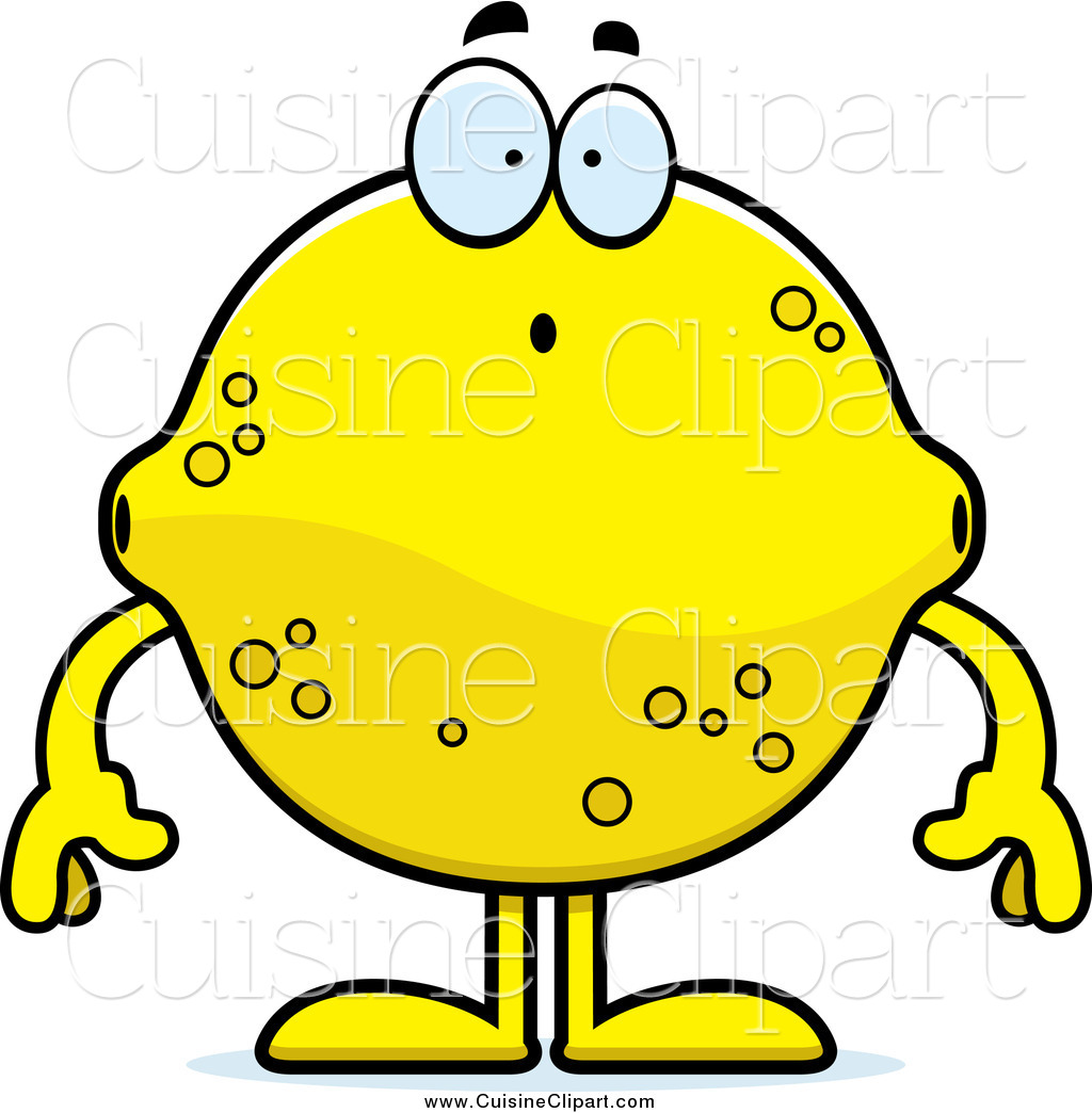 1024x1044 Cuisine Clipart Of A Surprised Lemon Character By Cory Thoman