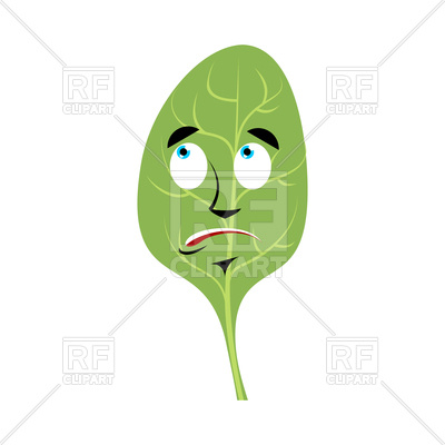 400x400 Spinach Surprised Emoji Royalty Free Vector Clip Art Image