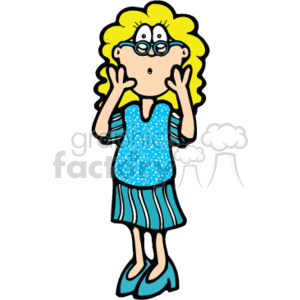 300x300 Surprised Woman Clip Art Cliparts