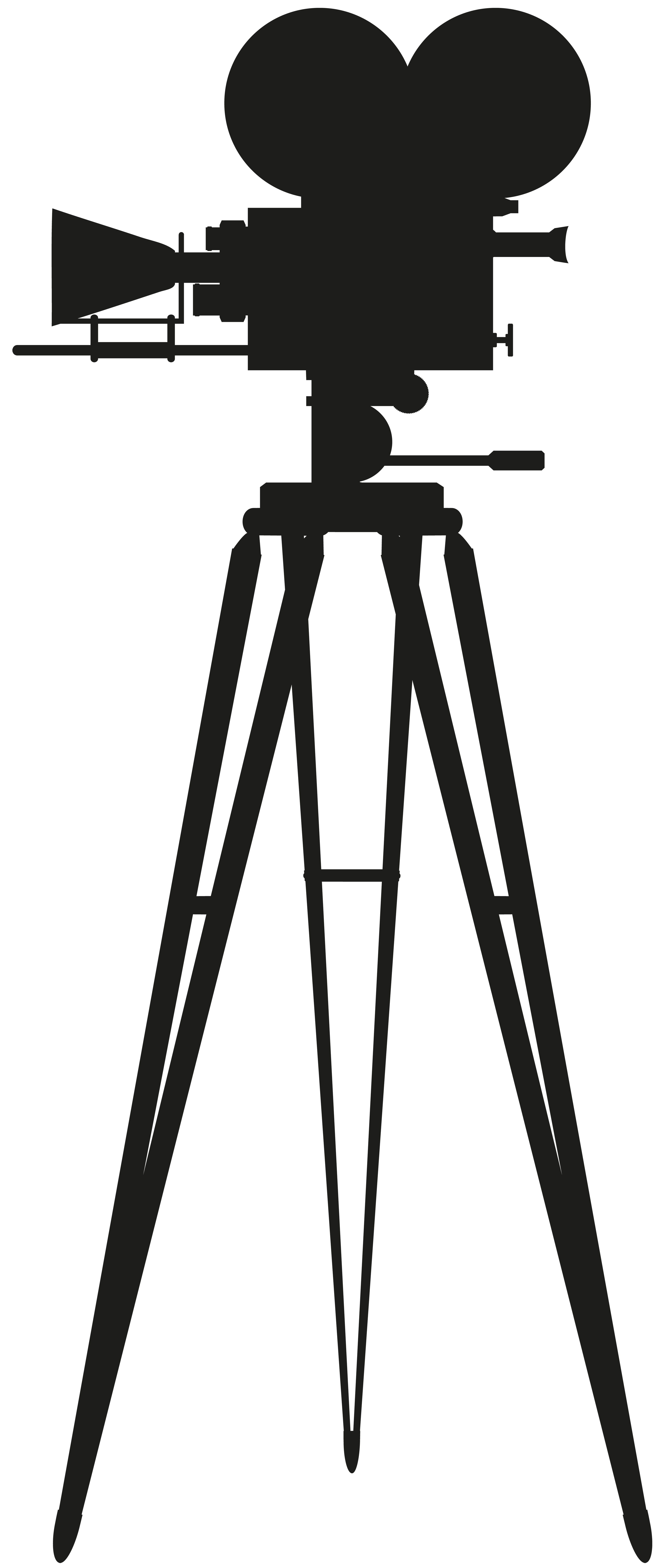 3408x8000 Cinema Camera Silhouette Png Clip Art