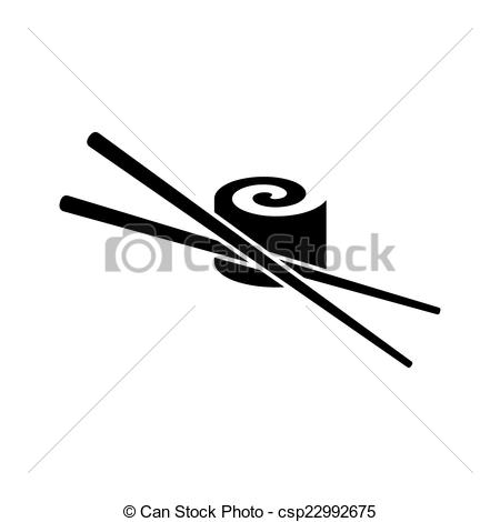 450x470 Sushi Clipart Black And White