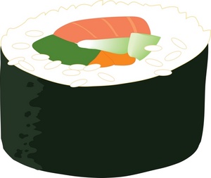 300x253 Sushi Clipart Image