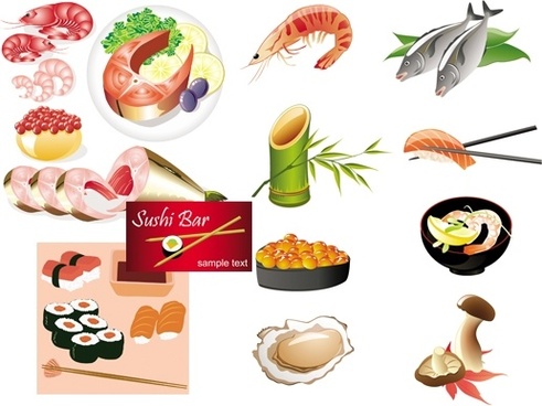 491x368 Japanese Food Vector Free Vector Download (5,498 Free Vector)