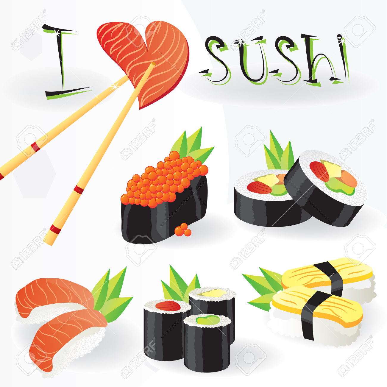 1300x1300 Sushi Clipart Japan