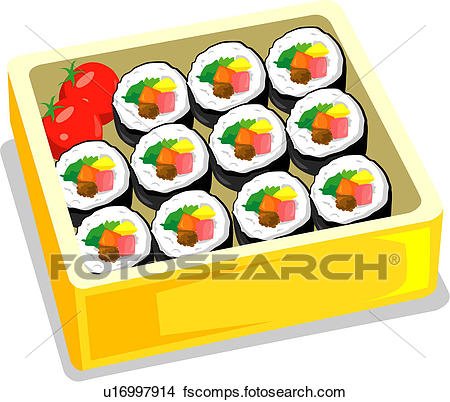 450x402 Clipart Of Gimbab, Lunch, Dessert, Snack, Cuisine, Korean Sushi