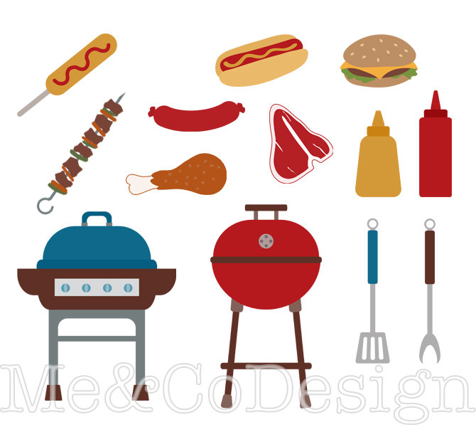 670x600 Bbq Clipart Fun Happy Clipart Barbecue Hot Dog Planner