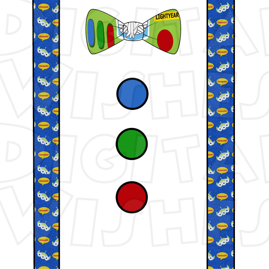 900x900 Buzz Lightyear Bow Tie And Suspenders Instant Download Digital