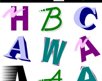 340x270 Alphabet Clip Art Etsy