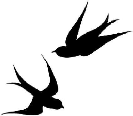 425x369 Swallow Clipart Two