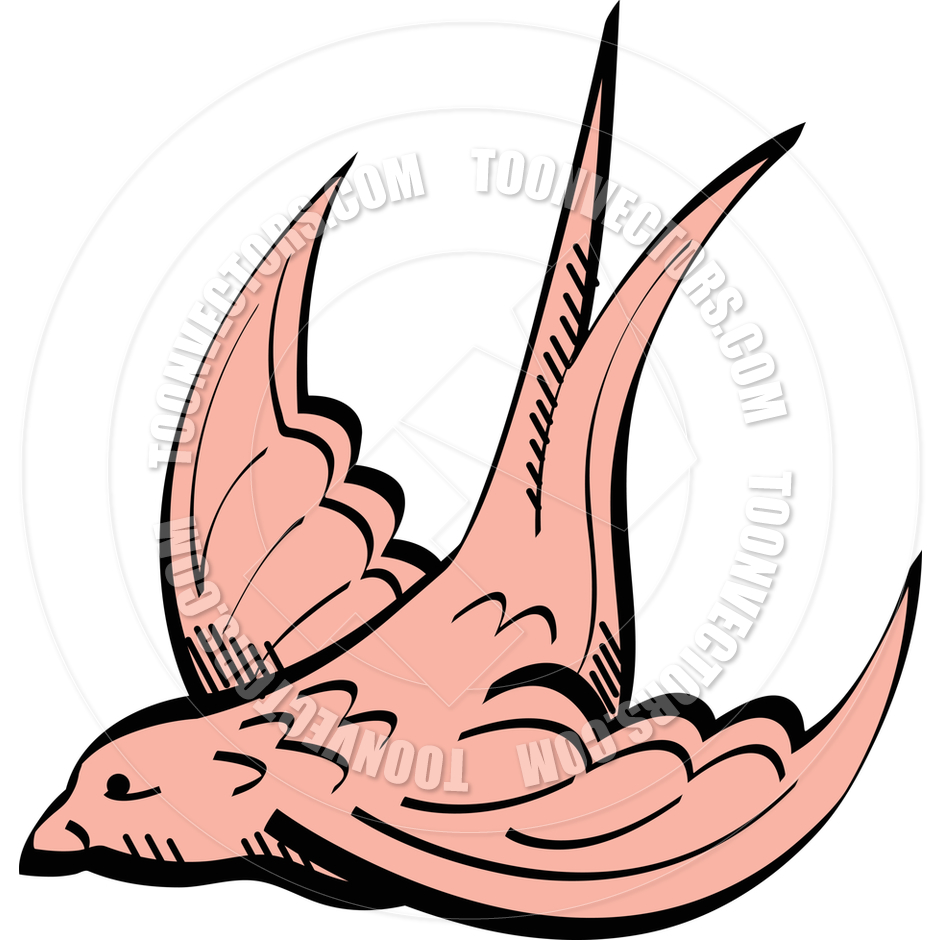 940x940 Cartoon Swallow Bird Vector Illustration By Clip Art Guy Toon