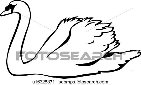 450x272 Clipart Of Swan U16325371