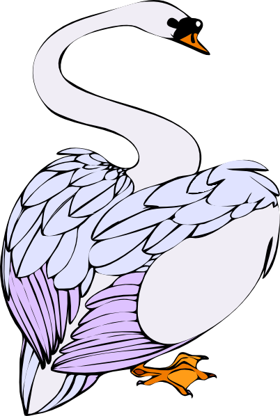 402x598 Swan Making A Heart Clip Art