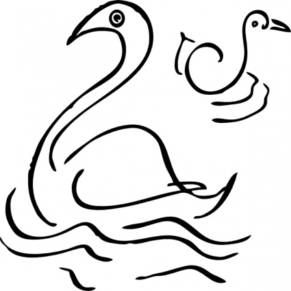 425x424 Swan 5 Free Vector 4vector
