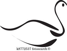 Swan Clipart Black And White | Free download on ClipArtMag