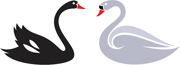 612x222 Swan Clipart Gold