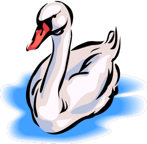 288x281 Swan Clipart Graphic