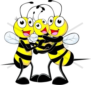 320x297 Bee Family Of Three