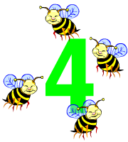 180x200 Bees Clipart Four