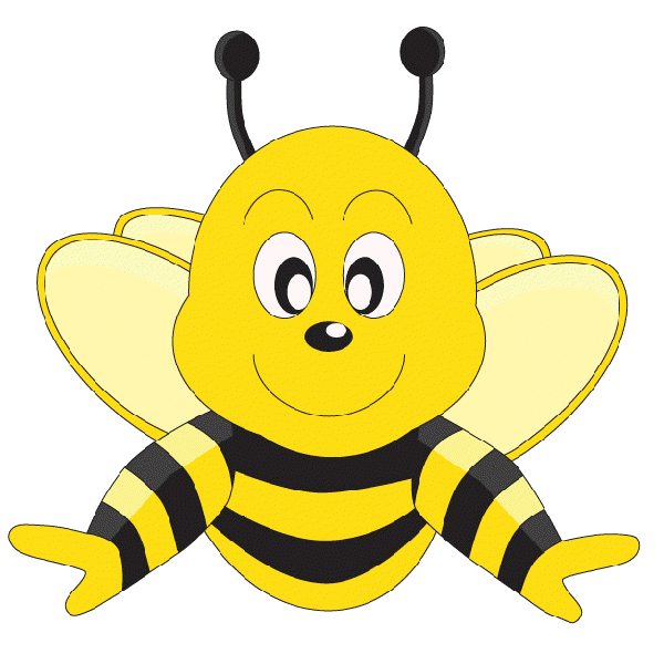 600x600 Cute Bumble Bee Clip Art Clipart Pollinators Clip