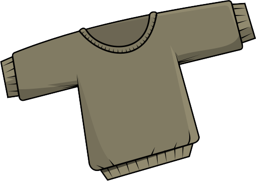 510x361 Free Light Brown Sweater Clip Art
