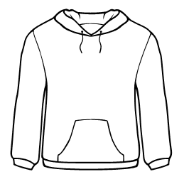 259x259 Sweater Outline Clip Art
