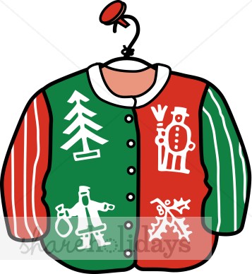 357x388 Ugly Sweater Clipart