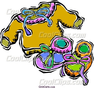 300x282 Baby Clothes Vector Clip Art