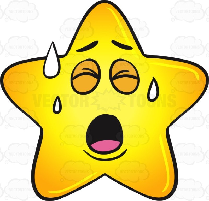 800x770 Gold Star Cartoon Sweating In Pain Emoji Cartoon Clipart