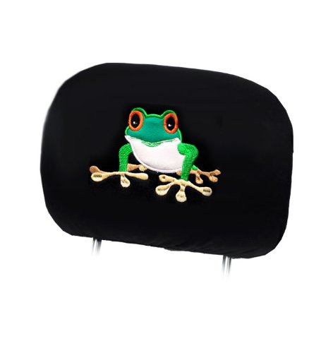 472x500 New Design 4x Frog Logo Accessories Car Seat Headrest
