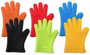 288x179 New 100% Silicone Grill Gloves