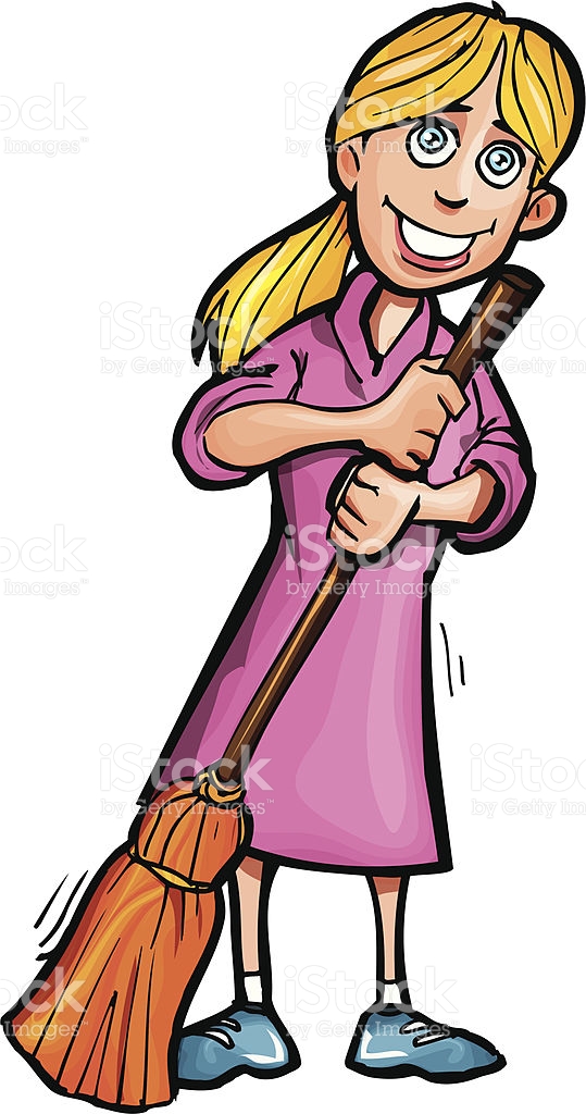 539x1024 Girl Clipart Sweeping