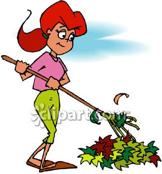 325x350 Rake And Leaves Clip Art Clipart Panda