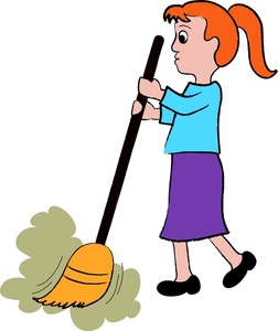 252x300 Sweeping Clipart