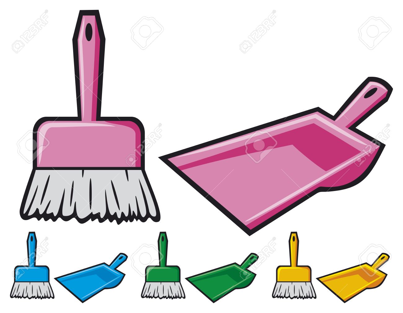 1300x1011 Brush Clipart Dust Pan