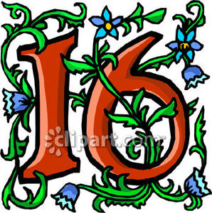 298x300 Clip Art Number 16 Clipart